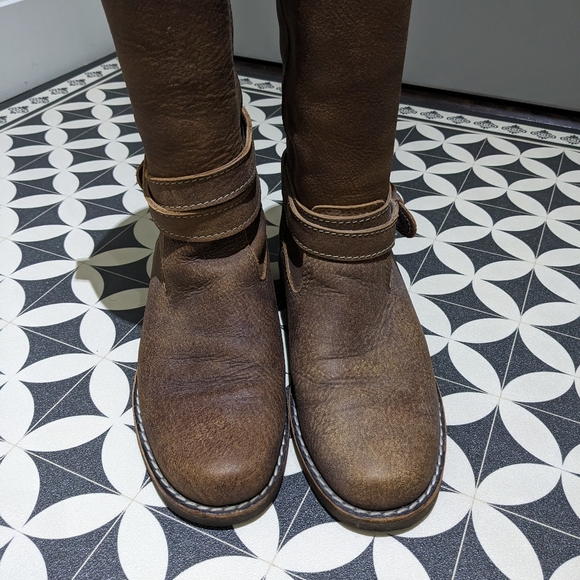 Brown Roots leather knee-high boots - Picture 4 of 5